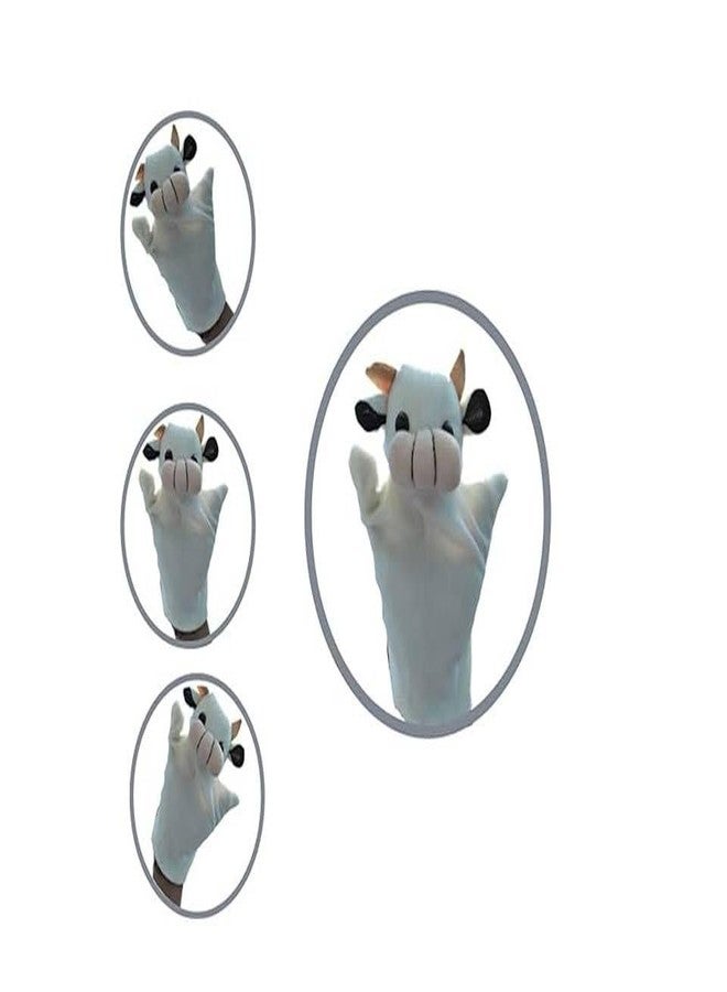 VARUSH Cow Hand Puppets - Wild Animal & Bird Storytelling Toy for Kids, Toddlers & Preschool | Educational Puppet for Learning, Playtime, Role Play & Nursery | Soft, Huggable Finger Puppet Gift - Image 2